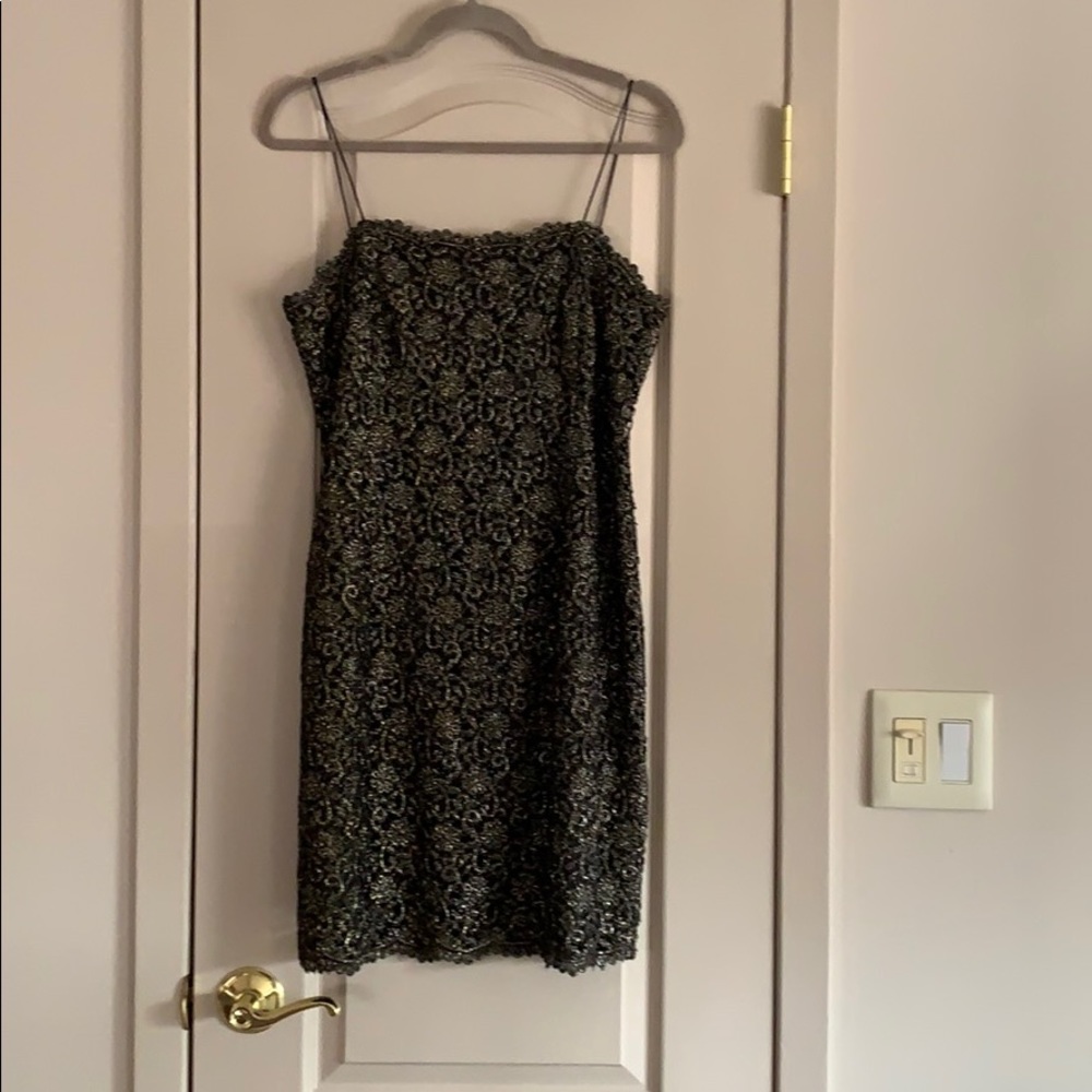 Exquisite Black Tie Oleg Cassini dress